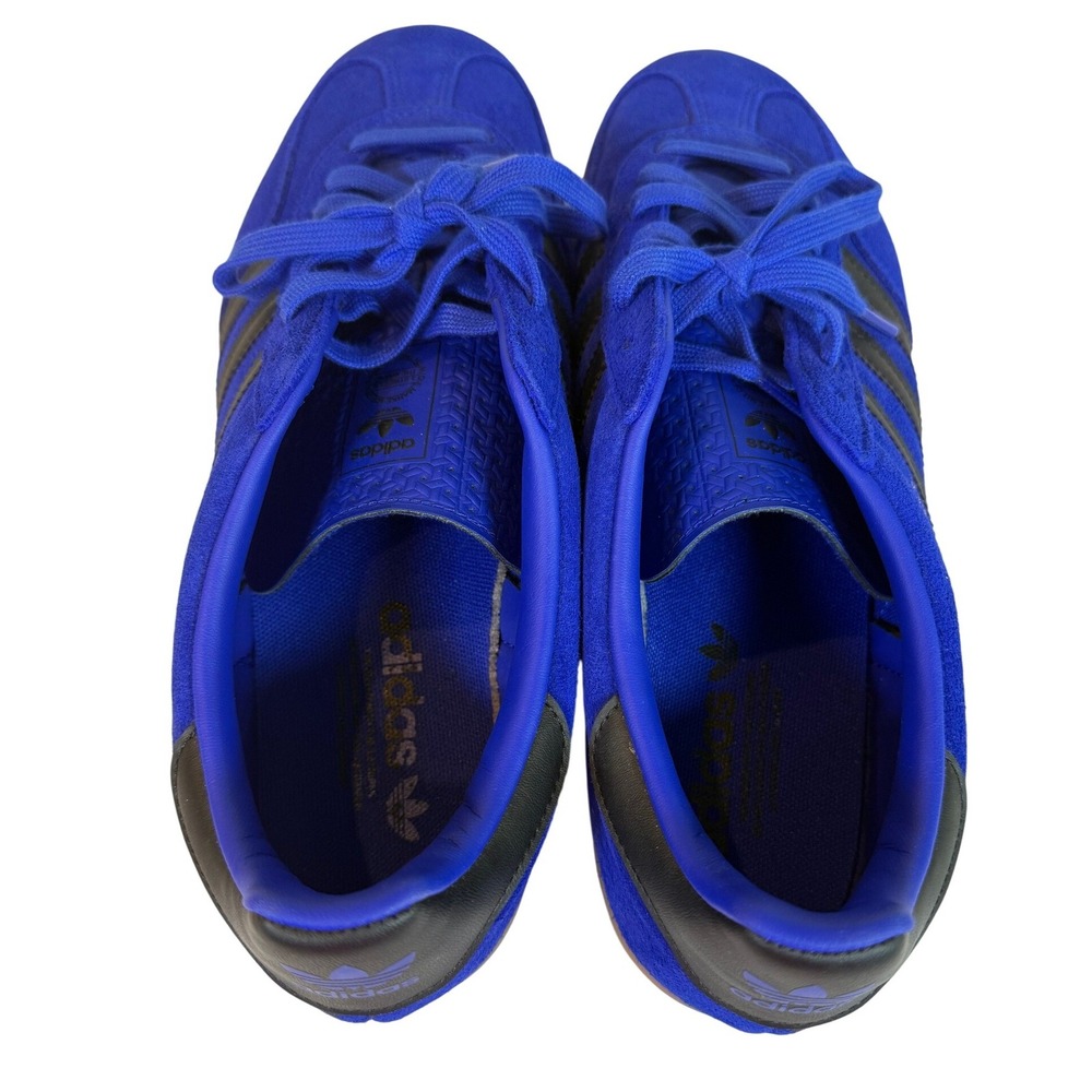 Adidas Gazelle Mens Royal Blue Black Gum Suede Low Top Sneakers Trainers 11 NEW - Picture 6 of 9